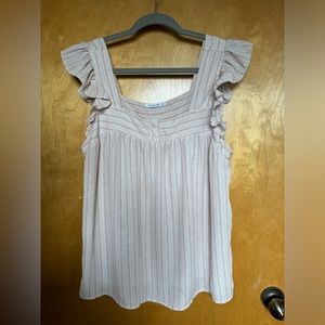 Staccato Blouse in size L, flutter sleeve